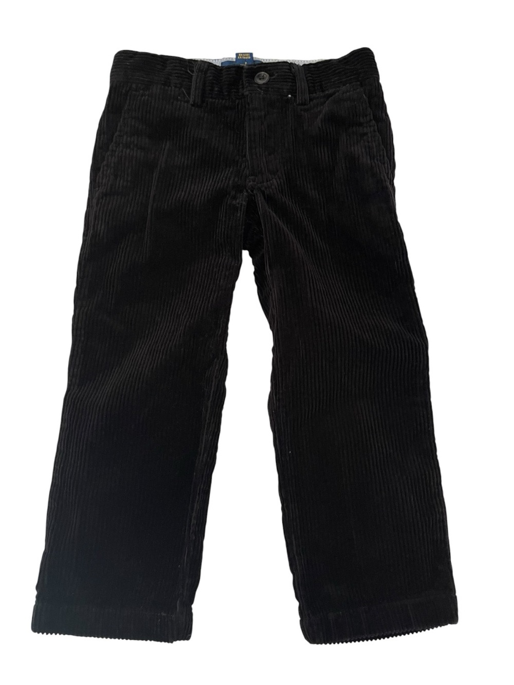 Polo Ralph Lauren Toddler Boys 2T Black Corduroy Pants Red Pony Logo Chino